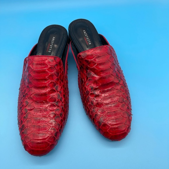 Like NEW REAL SNAKE, RED ANZETUTTO size US 9 EU 40 - Picture 10 of 10